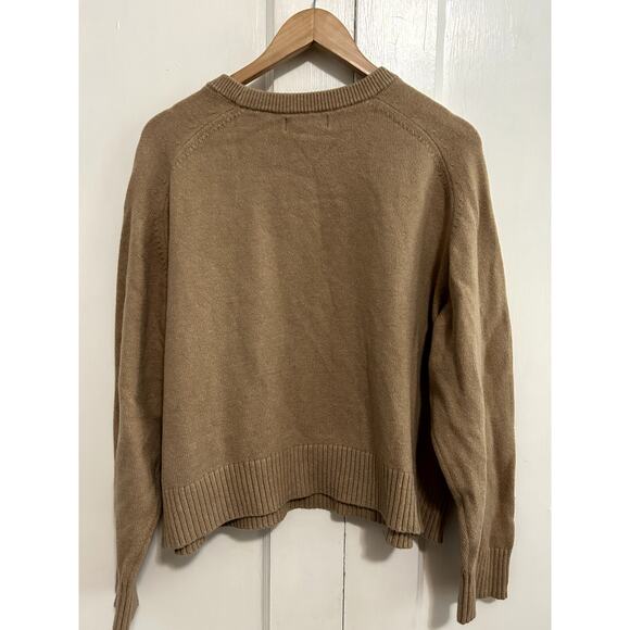 Perfectly Soft Crew Neck Banana Republic Women's XL Tan Sweater - Picture 4 of 7